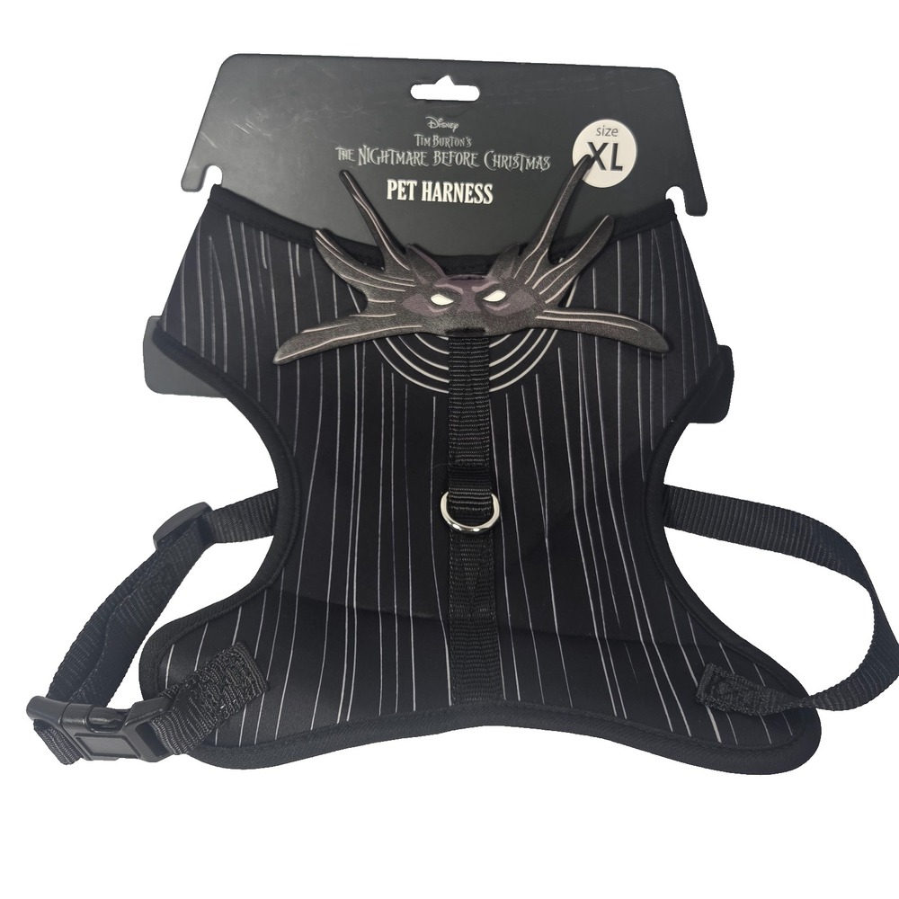 Disney Pet Harness Dog XL Black New Nightmare Before Christmas Jack Skellington